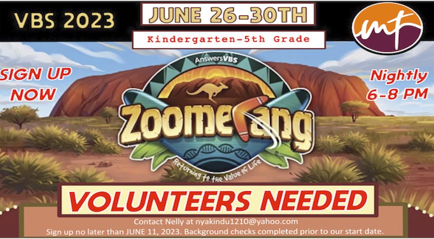 VBS 2023         JUNE 26-30TH 